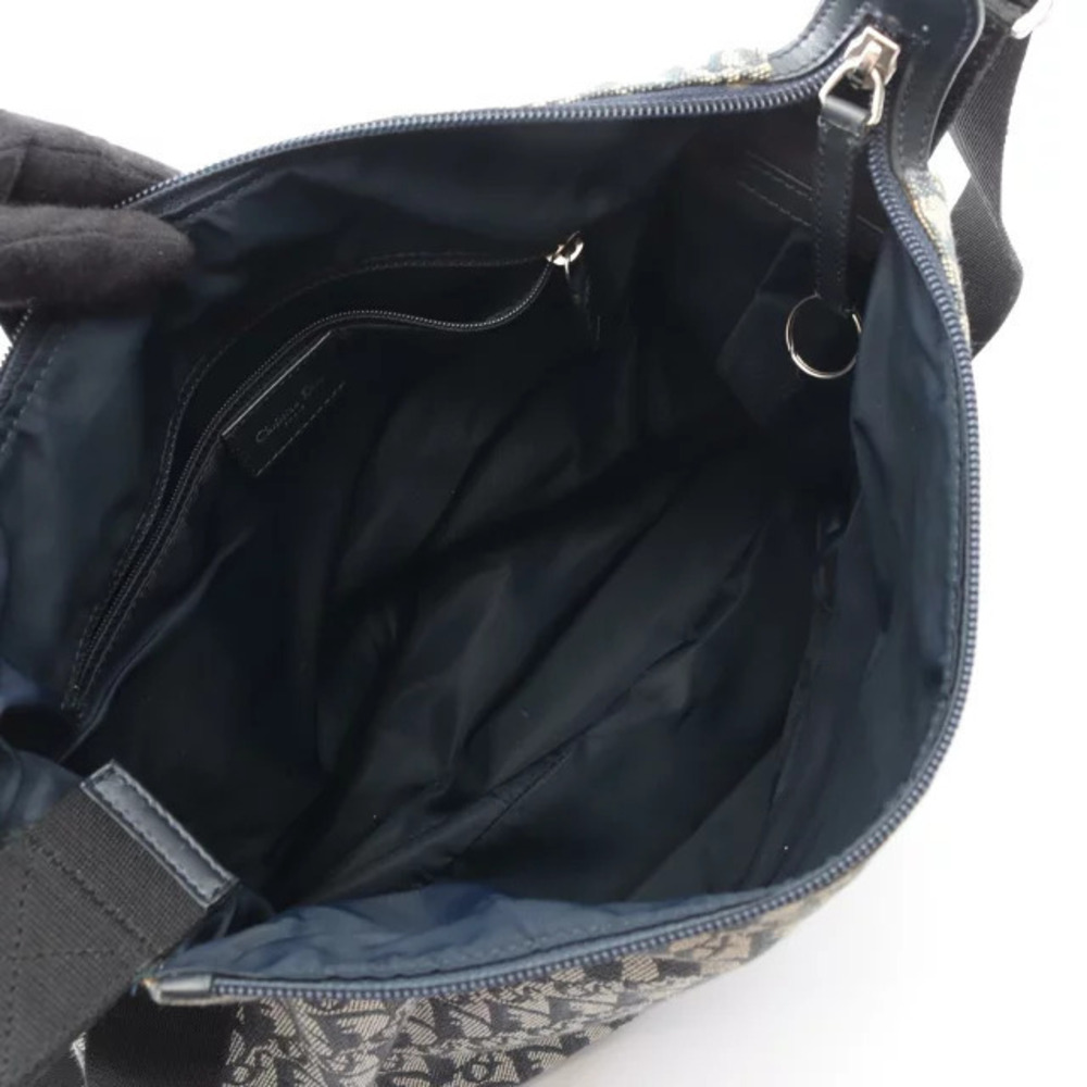 Dior Canvas Christian Black  Blue Shoulder Navy Bag Trotter - Picture 3 of 9